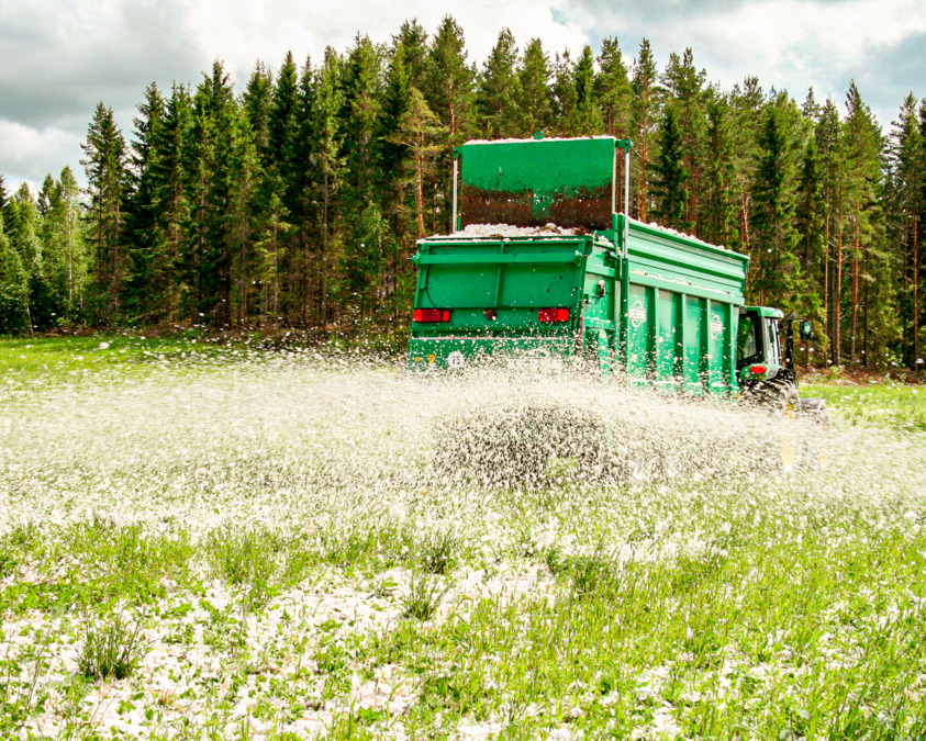 Användning av Soilfood Nollfiber i fält.